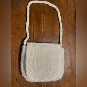 Vintage Richere bag by Walborg petite beaded white purse